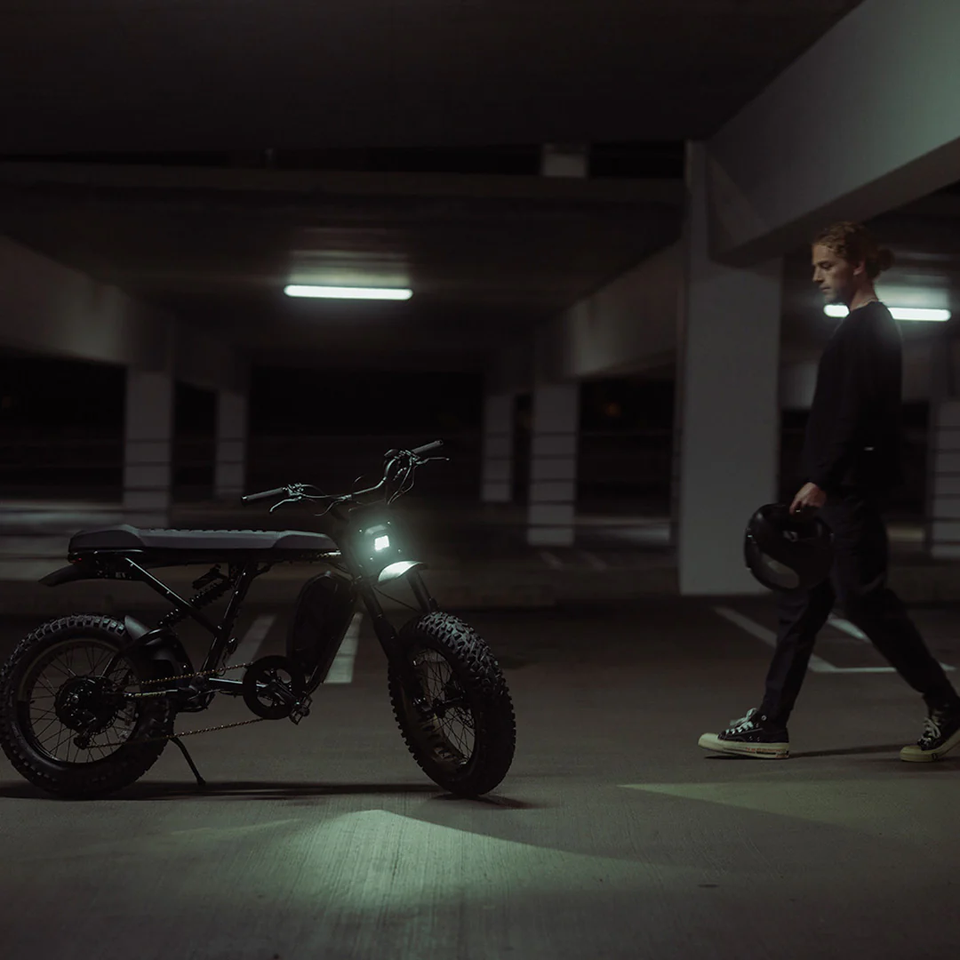 R Adventure SE in a parking garage at night