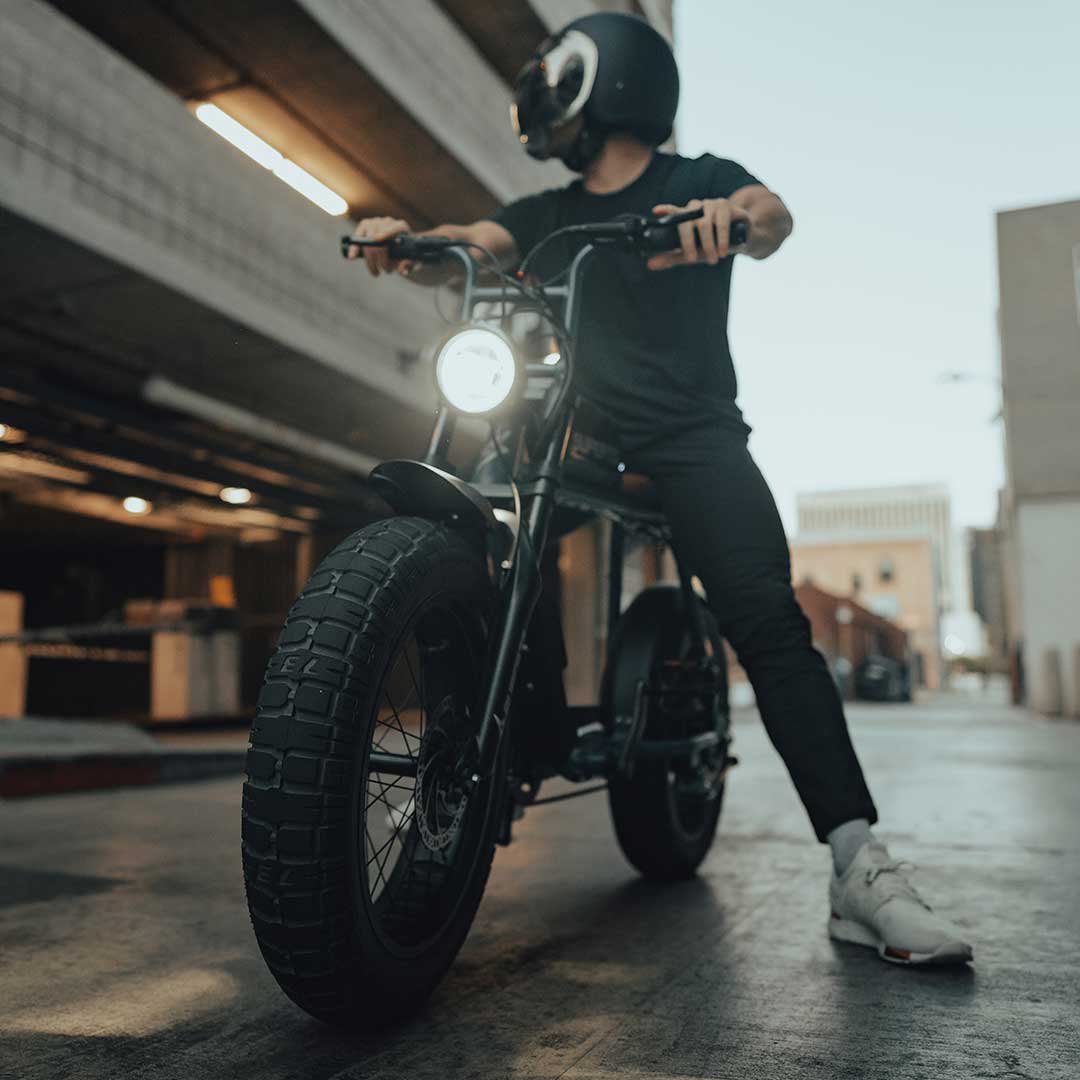 Two riders cruising on S-Series bikes