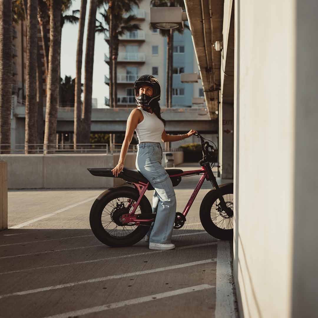 Rider along the beach path